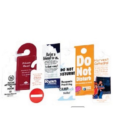 Plastic Door Hanger (9-1/4" x 4")