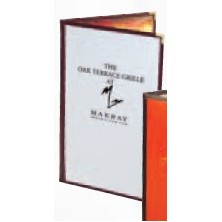 Chelsea Piers Double Panel/2 View Menu Jacket (Holds 8 1/2"x14" Inserts)