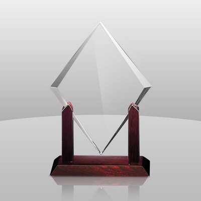 Clear Elegant Diamond Award (13"x9"x3")