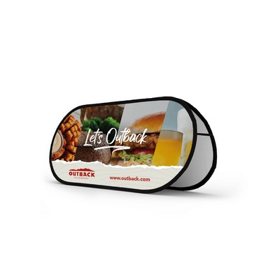 Pop Out Banner - Horizontal 2 Sided (3' x 7ft)