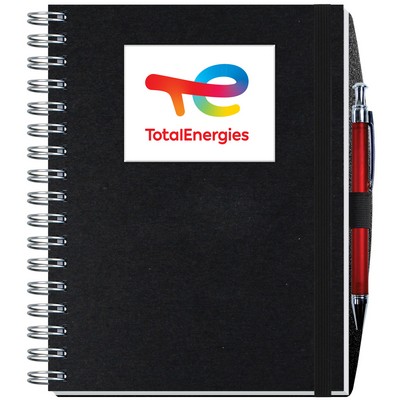 Shadowbox Paperboard Journal w/100 Sheets & Pen (6 ½"x 8 ½")