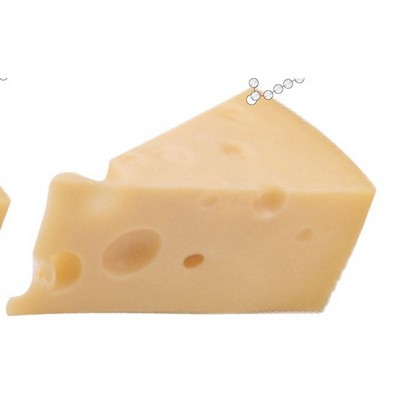 Cheese Promotional Line Key Chain w/ Black Back (10 Square Inch)