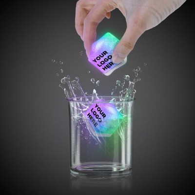 1 3/8" Rainbow Lited Ice Cube(Pad Print)