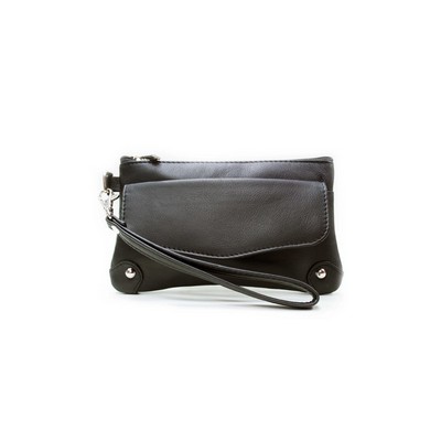 Ashlin® Designer Midnight Black Catarine Mini Cosmetic & Phone Wristlet