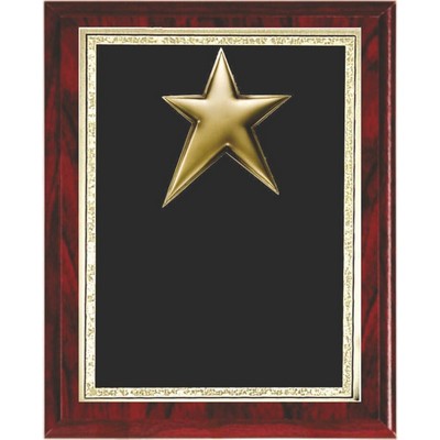 Mahogany Brown Star Plaque (7"x 9")