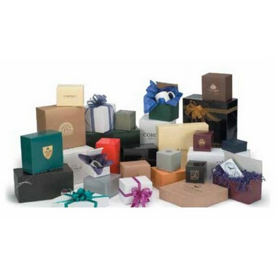 Gloss Colors on White 1 Piece Gift Box (10"x4.5"x4.5")