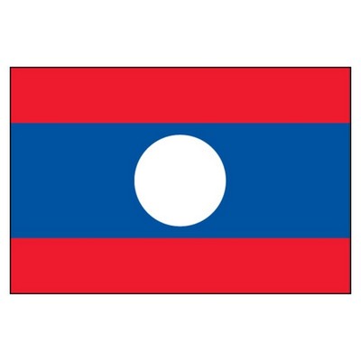 Laos People's Democratic Republic National Flag (4'x6')