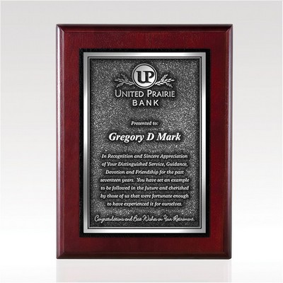 Carina Silver Relief Plaque 8x10