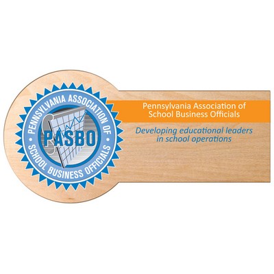 USA Made Full Color Wood Badge – Custom Shape (1–5 Sq. Inches)