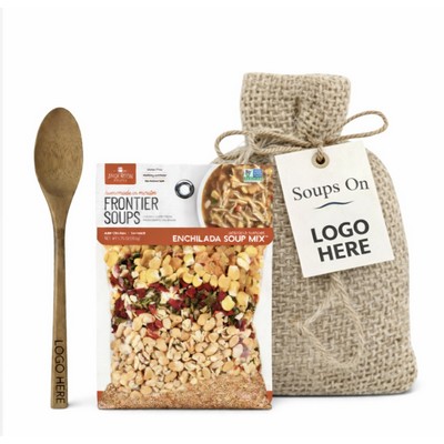 Soups On Gift Set with Branded Wooden Spoon