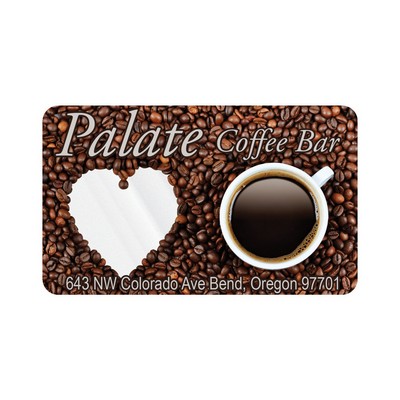 Rectangle Sticker | Round Corners | 1 1/2" x 2 1/2" | Clear Static | Static Back | Digital