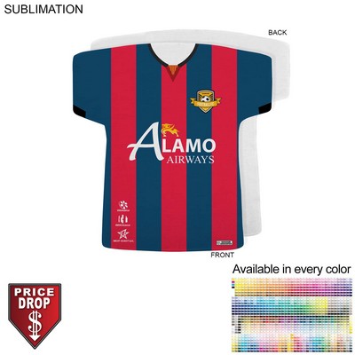 Soccer Jersey Shape Microfiber Dri-Lite Terry Keepsake Towel, Sublimated Front Side (18"x17")