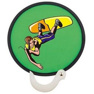 Full Color Fold Up Fan w/ Handle