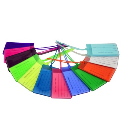 PVC Printed See-Through Luggage Tag