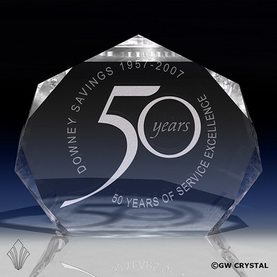 Elite Series Crystal Award (5" x 6 ¼" x 1 5/8")