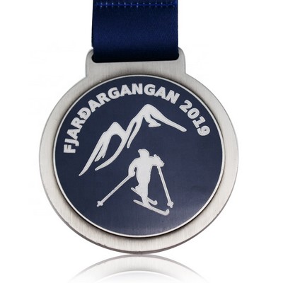 Custom Shape Die Struck Hard Enamel Medals 3"