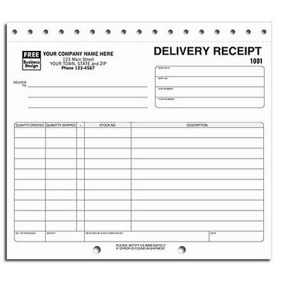 Delivery Receipt Forms - Sets (3 Part)