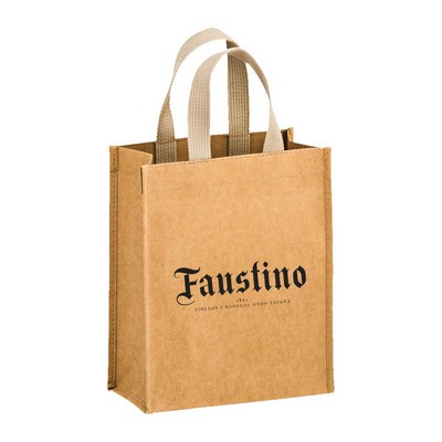 2-Bottle Washable Kraft Wine Tote