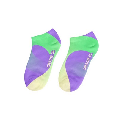 Sublimation Poly-Spandex Low Cut Socks