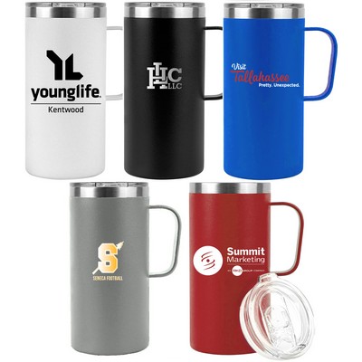 20 Oz. SS Vacuum Tall Camping Mug w/Handle