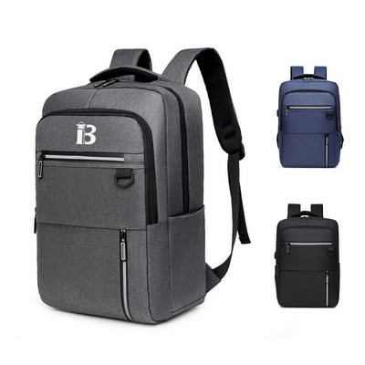 Oxford College Backpack With USB Charging Port