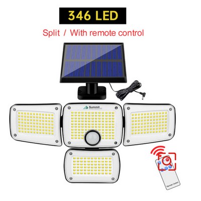 346 LED 3000LM Motion Sensor Solar Lights With Remote Control