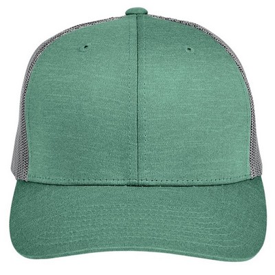 Team 365 By Yupoong® Adult Zone Sonic Heather Trucker Cap