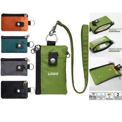 RFID Blocking Small Wallet w/ID Window