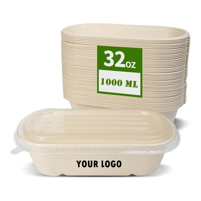 32oz Large Paper Bowls With Lids