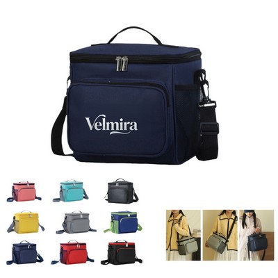 Insulated Reusable Lunch Bag with Adjustable Shoulder Strap