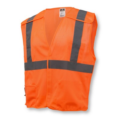 Radians® Economy Type R Class 2 Breakaway Mesh Hi-Vis Green Safety Vest