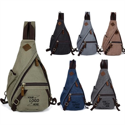 Premium Canvas Crossbody Sling Bag