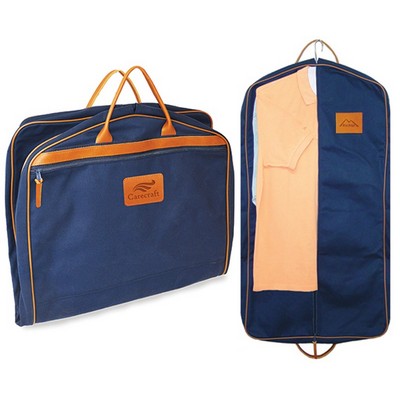 Garment Bag w/Leather Trim (400D Polyester)