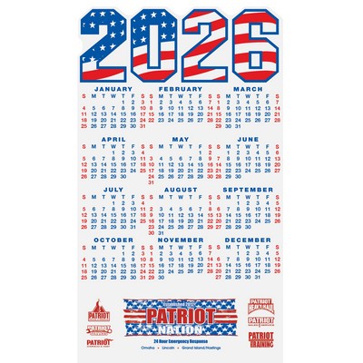Flag Calendar Magnet (3.84"x 6.6")
