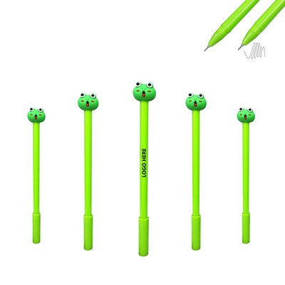 Green Frog Shaped Pen