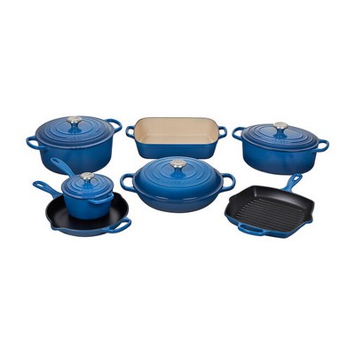 Le Creuset 11Pc Signature Cast Iron Ultimate Cookware Set Marseille