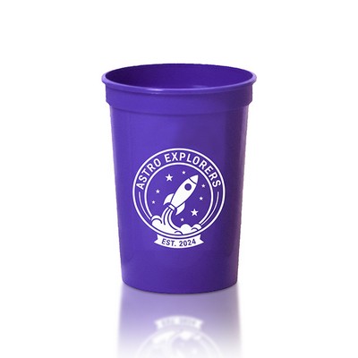 12 Oz. Smooth Stadium Cup (Screen Printed)