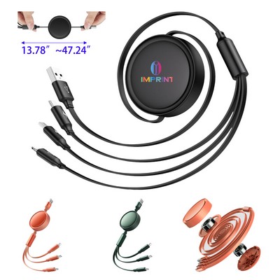 3" 1 Retractable USB C Cable