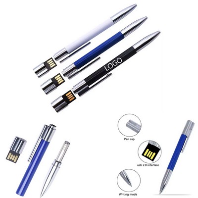 Business Ballpoint Pen W/ USB Flash Drive 64G