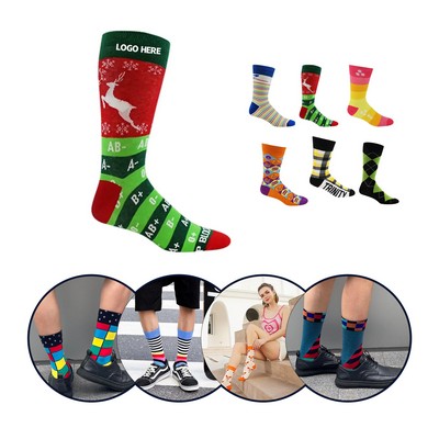 Custom Woven Dress Socks