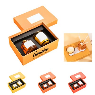 Scented Sticks Diffuser and Candle Gift Set