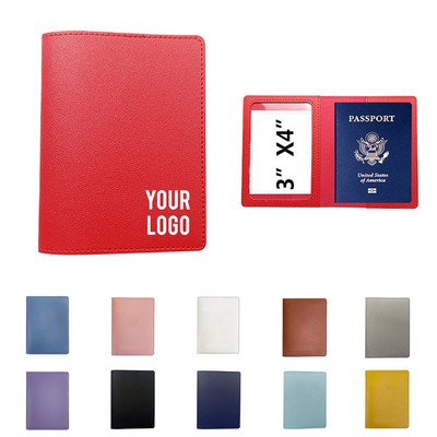 PU Leather Passport Holder with Card Slots