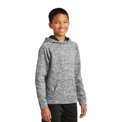 Sport-Tek Youth PosiCharge Electric Heather Fleece Hooded Pullover