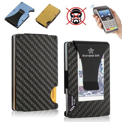 RFID-Blocking Wallet Carbon Fiber Card Holder Blocking
