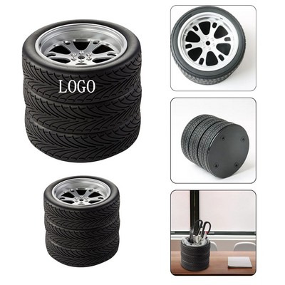 Tire Shaped Desktop Pen Holder