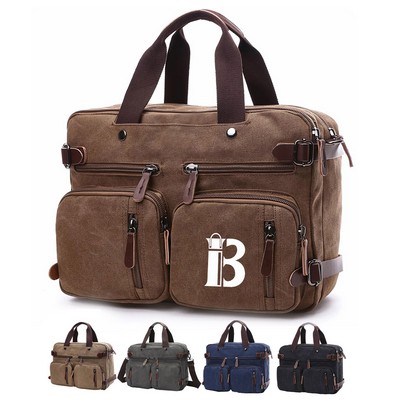 Laptop Tote Bag 3" 1 Convertible Messenger Briefcase