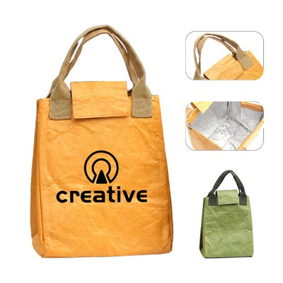 Waterproof Tyvek Thermal Lunch Tote Bag w/Handle