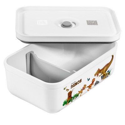 Zwilling Dinos Large Vacuum Sealable Lunch Box White/Gray