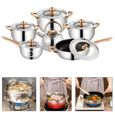 6-Piece Stainless Steel Kitchen Cookware Set