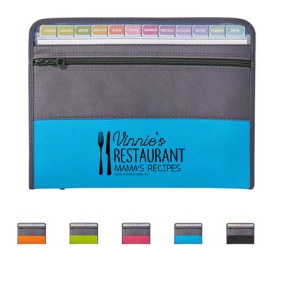 Waterproof Zippered Accordion File Organizer